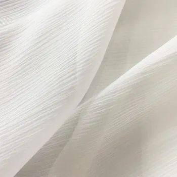 1 meter crinkle hodvábne tkaniny pre šitie 8 momme čistého hodvábu Moruša tkaniny tissu tylu telas DIY odevy textilné tkaniny biela