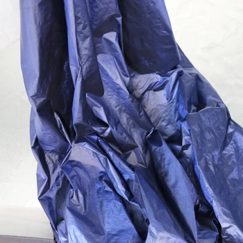 100 cm*148cm Lesk Nadol Bunda Materiál Modré Podfarbenie Nylon Potiahnuté Textilom