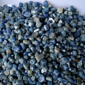 100g Prírodné Blue Sapphire Crystal Väčšinu Korund Kameň Drsný Reiki Vzor