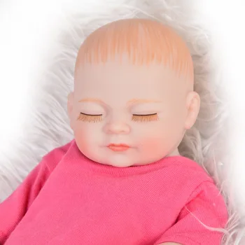 11 Palcový Roztomilý Mini Plný Silikónové Telo Reborn Bábiky Baby Reálne Vyzerajúci Chlapec A Dievča Deti Dvojičky Bábiky Pre Deti Narodeninám