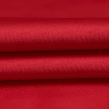 150 cm šírka červené saténové látky na šaty, obloženie, šatku, obrusy, sukne, patchwork o meter
