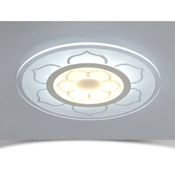 15W Moderné LED Stropné svietidlo Okrúhle Jednoduché Námestie Akryl LED Stropné svietidlo Obývacia Izba, Spálňa Domov Lampa Teplá Biela