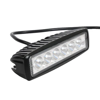 18W 12V LED Pracovné Svetlo Bar Pozornosti Povodňových Lampa Jazdy Hmla Offroad LED Pracovné Auta Svetlo na Ford Toyota SUV 4WD led lúče