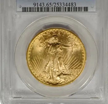 1908-D $20 Saint Gaudens Double Eagle mincí