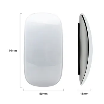 2.4 G Bezdrôtová Myš Magic mouse 2. Tichý Nabíjateľná Optická Počítačová Myš Tenký Ergonomický PC Office Mause Pre Apple Mac Microsoft