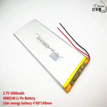 2 ks Liter energie batéria 3,7 V,5000mAH 4060140 Polymer lithium ion / Li-ion batéria pre 7 palcový tablet pc 8 palcový 9,mp3,mp4