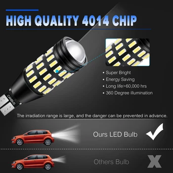 2 ks W16W T15 LED Canbus Žiarovky 921 912 Pre Ford Focus 2 3 Fusion Flex Fiesta Uniknúť C-Max Okraji F-150 Auto Backup Reverzné Svetlá