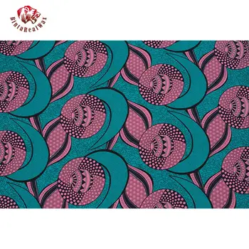 2019 Módne Vysoká Kvalita nové mäkké Bavlnené Vosk bintarealwaxFabric Vosk Afriky Textílie Batik Tkaniny pre Afriku Oblečenie 40fs1306