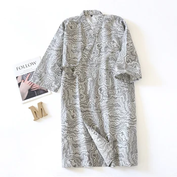 2020 Japonský Sytle Pyžamo Sleepwear Voľné Pár Oblečenie pre Ženy, Mužov Bavlny, Mäkké Pohodlné Tradičné Kimono Yukata Pyžama Župan