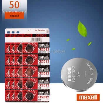 2020 Podpora Predaja 50pcs 3V pre maxell CR2032 CR 2032 Sledovať Hodiny Batérie Tlačidlo Mince Pilas Kalkulačka Lítiová Batéria
