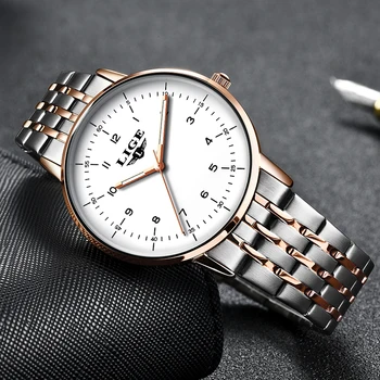 2021 LIGE žien Hodinky Top Luxusné Značky Šport Quartz Hodinky Pre Ženy Business Nepremokavé Náramkové Dámske hodinky z Nerezovej Ocele