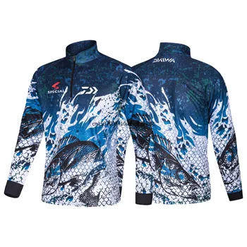 2021 Nové DAIWA Rybárske Oblečenie Kamufláž Rybárske Oblečenie opaľovací Krém Priedušná Anti Mosquito Rýchle Suché DAWA Rybárske Tričko