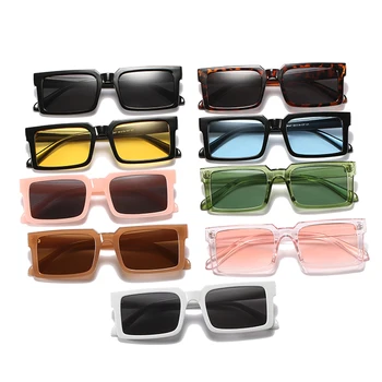2021 Námestie dámske slnečné Okuliare Módny Dizajn Značky Vintage Obdĺžnik Slnečné Okuliare Odtiene pre Dámy UV400 Oculos Feminino