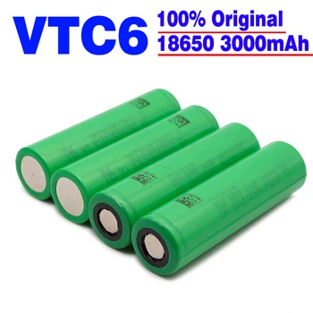 20PCS 18650 batérie VTC6 3,7 V 3000mAh 18650 nabíjateľná batéria pre Elektronické Cigarety us18650 vtc6 30A Svietidla Hračky Nástroje