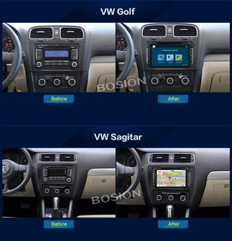 2din Android 10 4 základné Auto Multimediálne Pre Volkswagen Skoda/Seat/Passat/b7/POLO/GOLF5 6/Caddy/Yeti/Touran/Lavida/Tiguan auta GPS