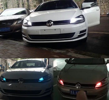 2x PW24W High Power LED Svetlá pre Denné svietenie Žiarovky DRL pre VW Golf MK7 Golf7 Golf VII Rline(2013-up s xenónových svetlometov iba)