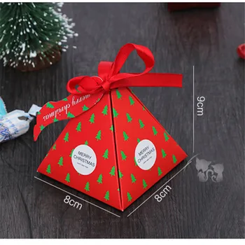 30PCS/veľa Vianočné Cukrovinky Box Papierové Darčekové krabičky Vianočné Darčekové Balenie Krabíc Xmas Party Dekorácie Dodávky Deti Narodeniny Láskavosti Box