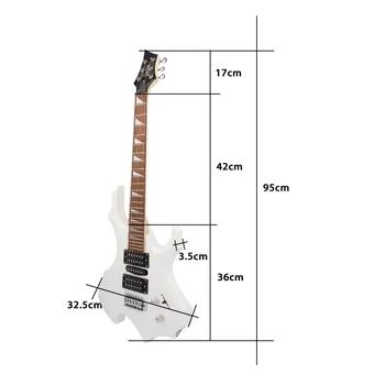 39 palcový Elektrická Gitara Auta v Plnej Veľkosti Začiatočník Starter Set Lipa 6 Reťazce Guitarra s Bag Vybrať Capo Audio Kábel EGT03