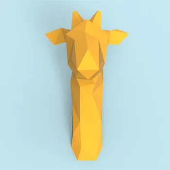 3D Papier Model Ručné Žirafa DIY Stenu Papercraft Domova Dekorácie Hádanky Educational DIY Deti Hračky Darček