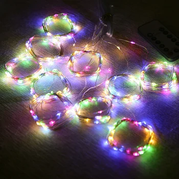 3M LED Záves Garland na Okno USB String Svetlá Víla Vlkovcový Diaľkové Ovládanie Vianočné Osvetlenie Vnútorné Vianočný Dekor