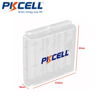 5 ks PKCELL AA AAA Batérie Okno Plastové Prípade Držiteľ Úložný Box Biely Prípade Kryt Držiaka Batérie Úložný Box