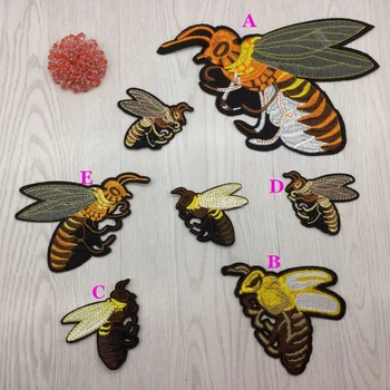 5 Typy Lietania Včely pri aplikácii Náplasti Výšivky, Tkaniny DIY Čipky Škvrny na Oblečenie/DIY Tanečné Oblečenie, Príslušenstvo
