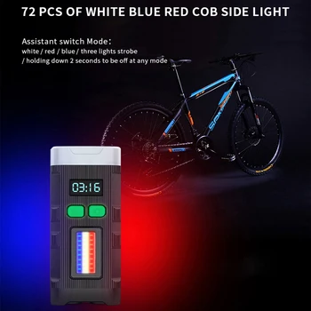 5000LM Bicyklov Svetla 2x L2 LED Svetlo na Bicykel USB Nabíjateľné Batérie 5200mAh Cyklistické Magnet Baterka S LED Displej Predné Lampy
