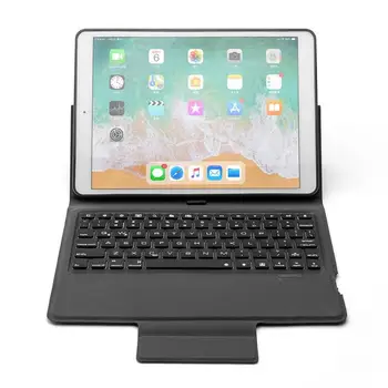 78 Kľúče Kožené puzdro Bluetooth Klávesnicu, výklopný Kryt, Bezdrôtový Podsvietenie Tablet Klávesnica pre iPad, 10.2 palcov 2019