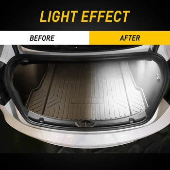 8pcs LED Svetlo Pre Tesla Model 3 Model X Model S Príslušenstvom Interiéru Vozidla Light Ultra Svetlé batožinového priestoru Lampy Dvere Auta Lampa Jednoduché Plug