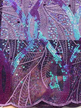 Africké Organza Čipky Textílie 2020 Vysoko Kvalitnej Čipky Najnovšie Nigérijský Francúzsky Flitrami Čipky Textílie Pre Svadobné Party Šaty Šiť