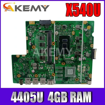 Akemy X540UV REV 2.0 Notebook základná Doska Pre Asus X540UB X540UBR X540UA X540UAR Doske Testované W/ 4405U 2.1 GHz CPU 4 gb RAM