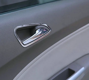 Auto Doplnky z nerezovej ocele, 2 KS Na Opel VAUXHALL ASTRA J interiéru Vozidla späť dvere strane-clasping dekorácie krúžok