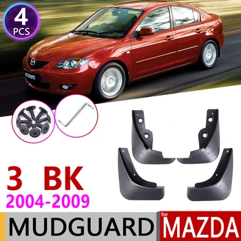 Auto Mudflap pre Mazda 3 BK Sedan Sedan 2004~2009 Blatník Mud Guards Klapka Splash Klapky Blatníky Príslušenstvo 2005 2006 2007 2008