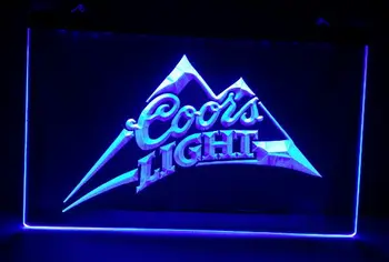 B-18 Coors Light pivo bar, pub club 3d známky LED, Neónové Svetlo, Prihláste domova remeslá