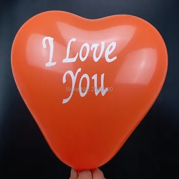 Balón v tvare srdca Vytlačené s 