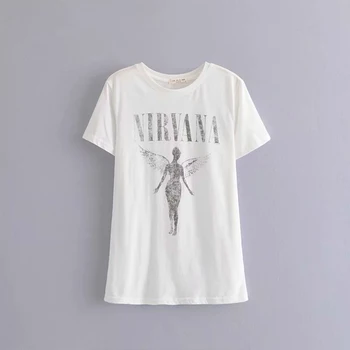 Bežné anjel krídla čierne letné tričko bavlna o krk pravidelné rukáv slim letné topy ženy blogerov žena dizajnér vestidos