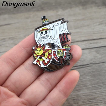 BG469 Dongmanli Anime Loď Cartoon Pevného Smalt Kolíky a Brošne Klopě Pin Batoh Tašky Odznak Oblečenie, Dekorácie, Darčeky