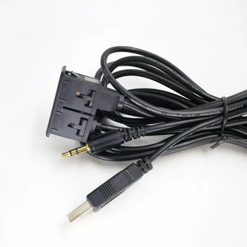 Biurlink 2 Štýly Auto Tabuli Dual USB / AUX konektorom USB Nabíjací Panel, Kabeláž Adaptér pre MITSUBISHI Auto Nabíjačka Telefónu
