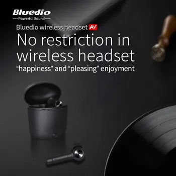 Bluedio Ahoj TWS Bezdrôtové Slúchadlá Bluetooth Stereo Slúchadlá Športové Headset S Mikrofónom, Dotykové Ovládanie Slúchadlá