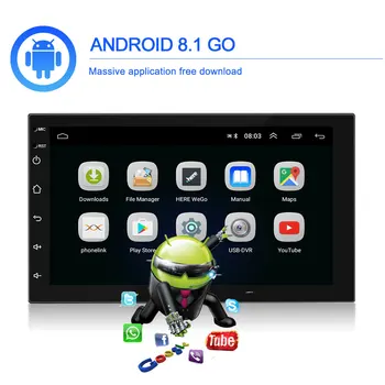 Camecho 2 Din Android 9.1 Auto rádio Multimediálny Prehrávač Univerzálny 2 din Auto auto Stereo GPS WiFi Pre Volkswagen Nissan Kia Toyota