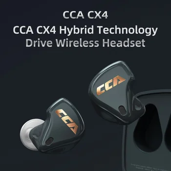 CCA CX4 Bluetooth 5.0 1BA+1DD Hybridné Ovládač Jednotky TWS HIFI Slúchadlá Športové Hry Hluku-Zrušenie V Uchu Slúchadlá s Čipom AAC