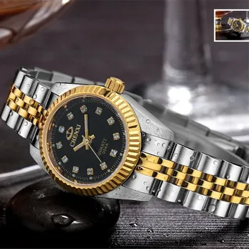 CHENXI Ženy, Zlaté, Strieborné Klasickým Quartz Hodinky Žena Elegantné Hodiny Luxusné Hodinky Dámy Nepremokavé Náramkové hodinky montre femme