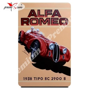 Chladnička magnet so suvenírmi Alfa Romeo Репринт винтажного плаката