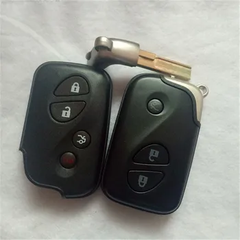 DAKATU Keyless Vstup 3/4 Tlačidlá Smart Card Key púzdro Pre Lexus ES350 LS460 GS350 JE RX SC S Núdzovým Tlačidlo Čepeľ