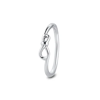 Deň matiek Darček Infinity Uzol Krúžok 925 Sterling-Striebra-Prstene, Fashion, DIY Ženské Kruhy Európskej Šperky Pre Ženy
