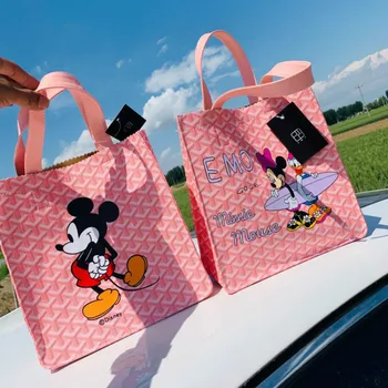 Disney ženy cartoon taška cez rameno cartoon dievča, chlapec, nákupné tašky mickey mouse dievča kabelka dievčatá tašky