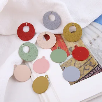 DIY handmade šperky, doplnky matný sprej farba farba nepravidelný geometrické duté okrúhle prívesok náušnice