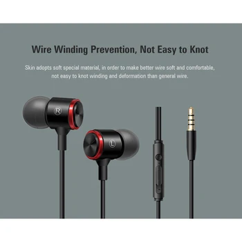 Duszake Sport In-Ear 3,5 mm Káblové Slúchadlá pre PhoneBass Slúchadlá S Mikrofónom pre Samsung Xiao Huawei iPad Počítač Slúchadlá
