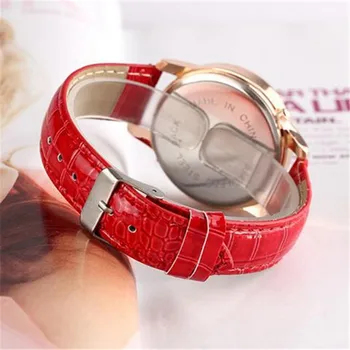 Dámske Hodinky 2020 Nové Štýlové Šaty Lady Náramkové hodinky Kožené Watchband Rose Gold Dial Diamond Hodiny relojes para mujer