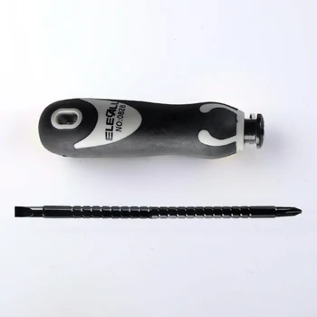 ELECALL Flexibilné skrutkovač s Dvojakým použitím, Nastaviteľné Magnetické Skrutkovač So Zárezom A Phillips Opravy Nástroj